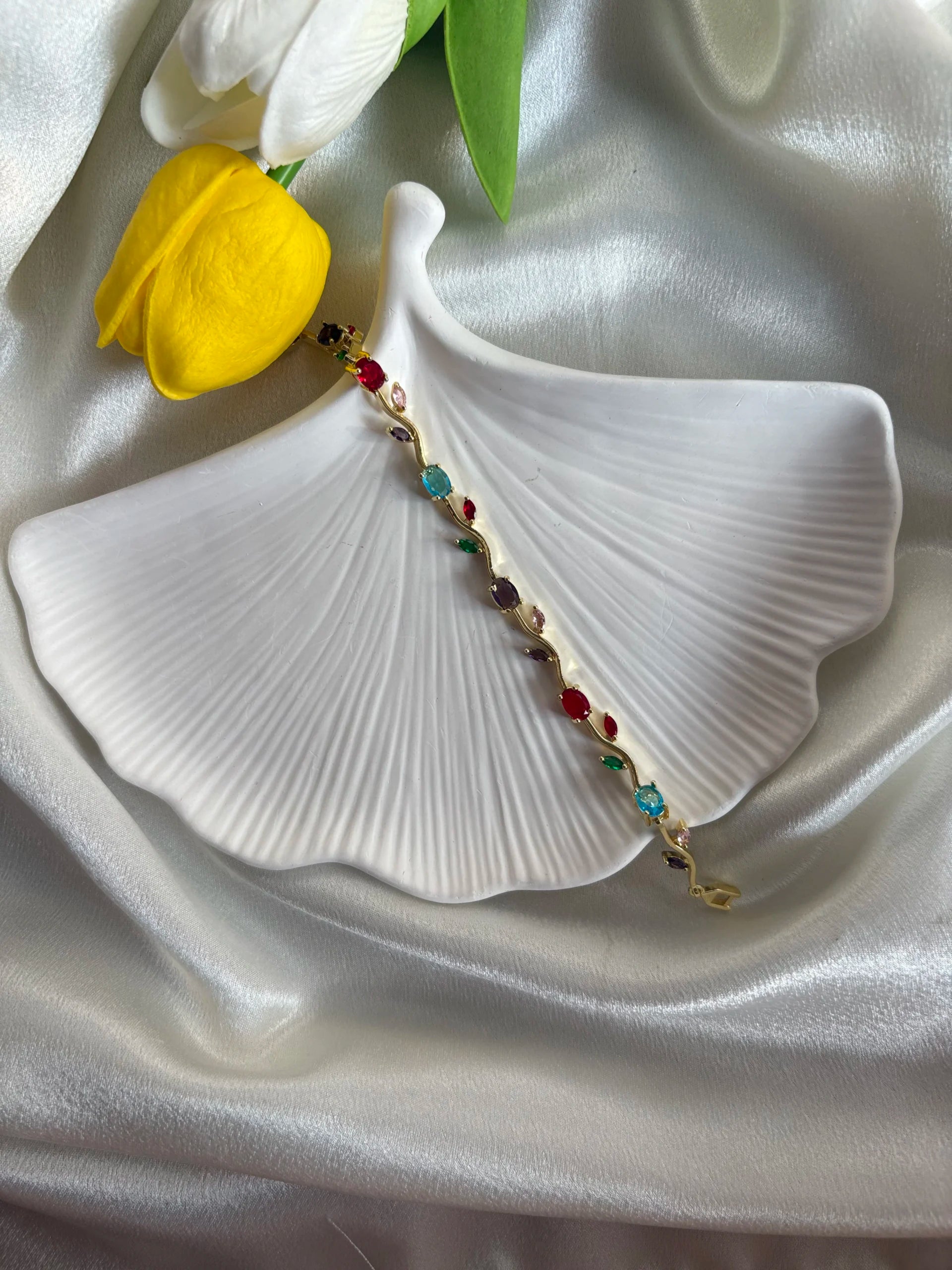 Multi Colour Tulip Bracelet