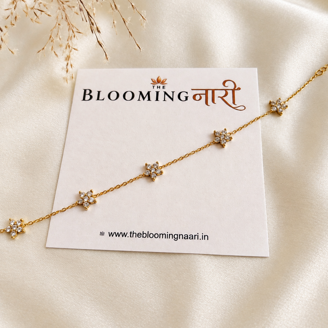 Floral Crystal Bracelet