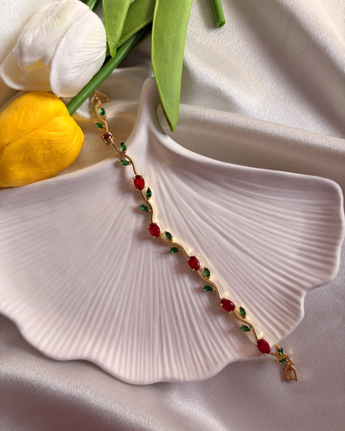 Red Tulip Bracelet