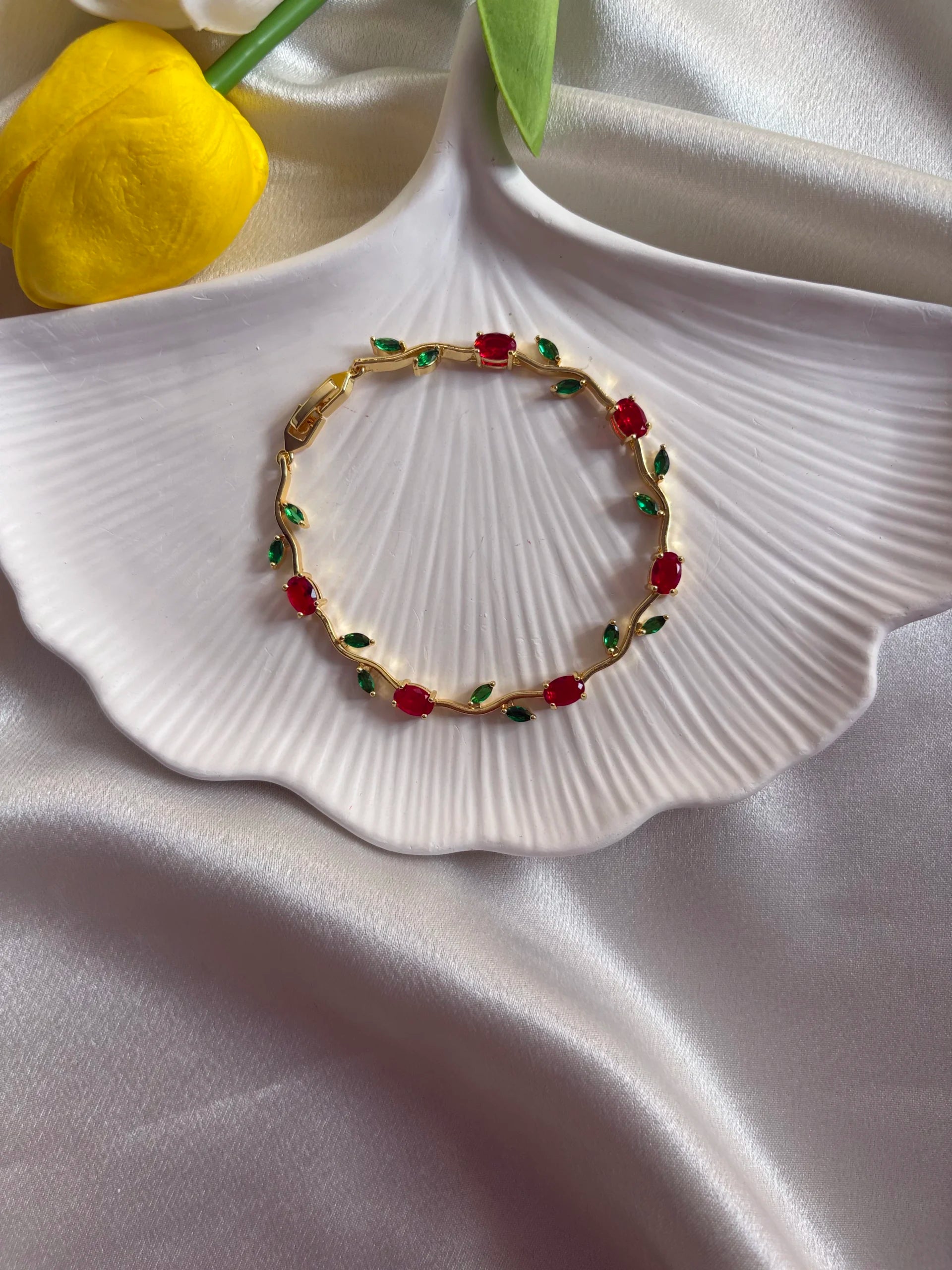 Red Tulip Bracelet