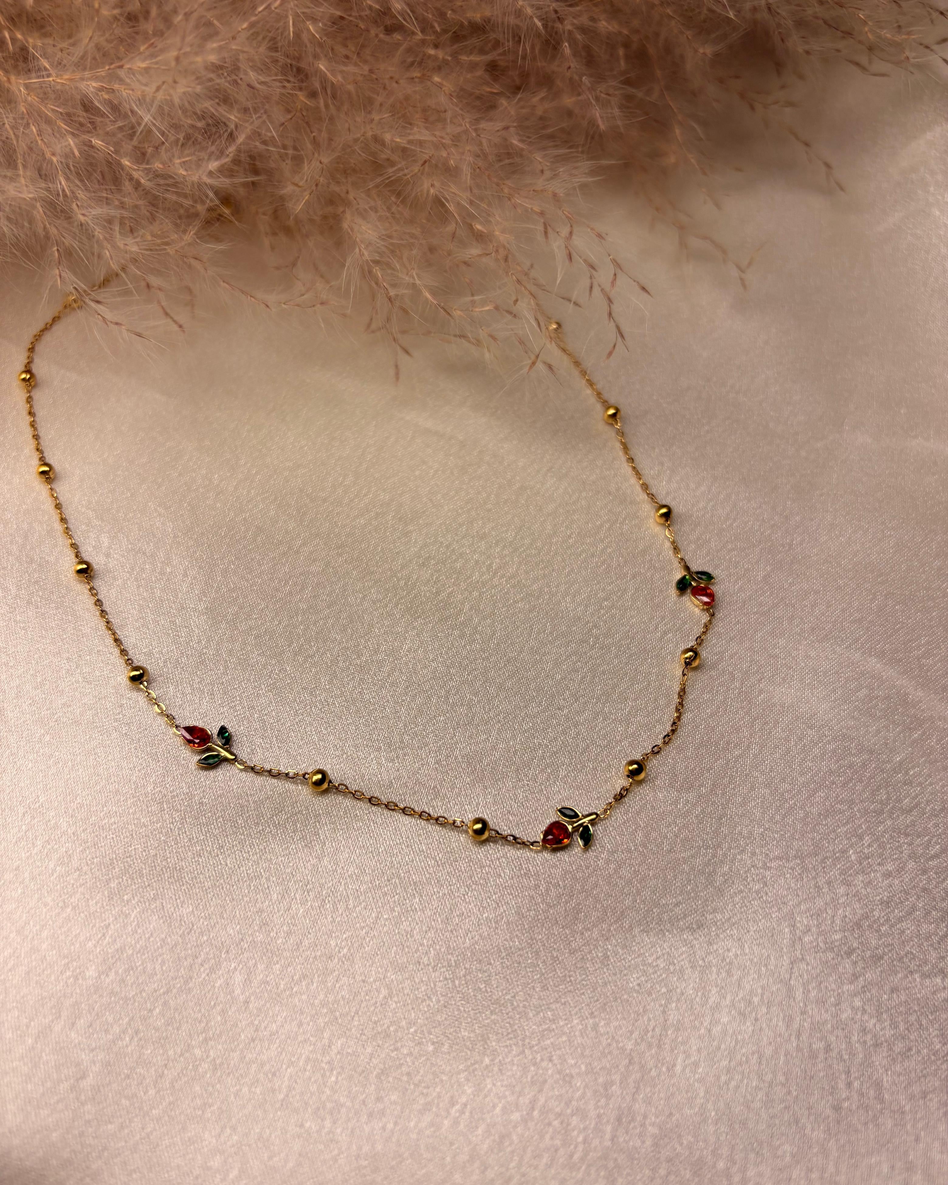 Tiny Tulip Necklace