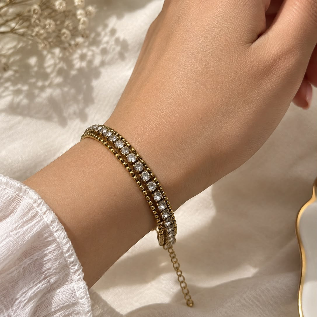 Layered Tennis Bracelet
