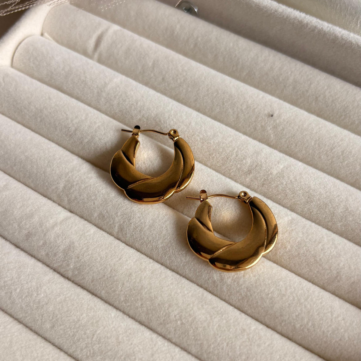 Rose Petal Hoops