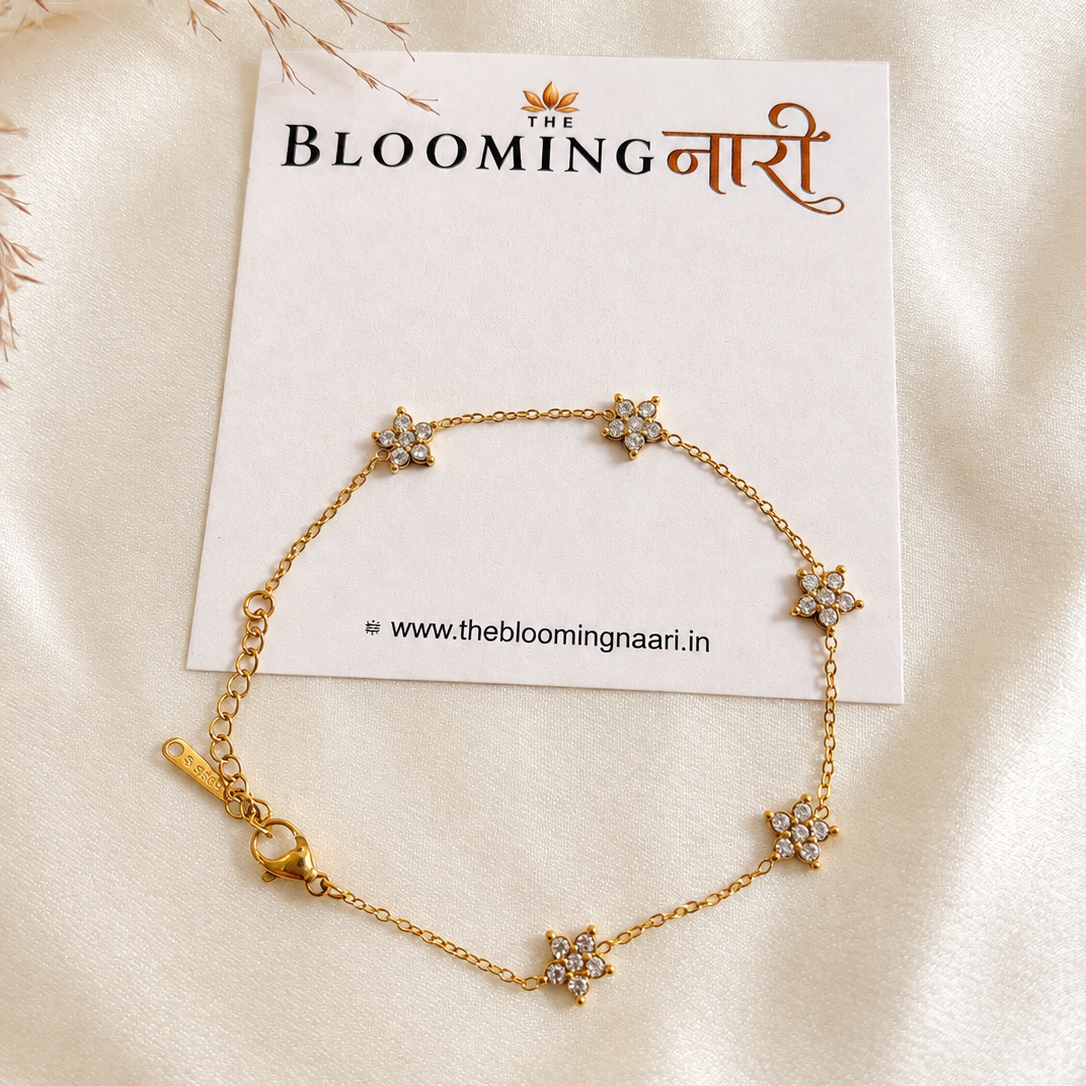 Floral Crystal Bracelet