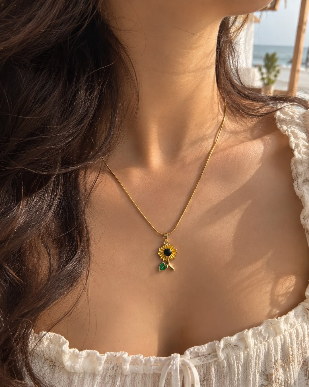 Sunflower Necklace