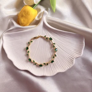 Green Tulip Bracelet