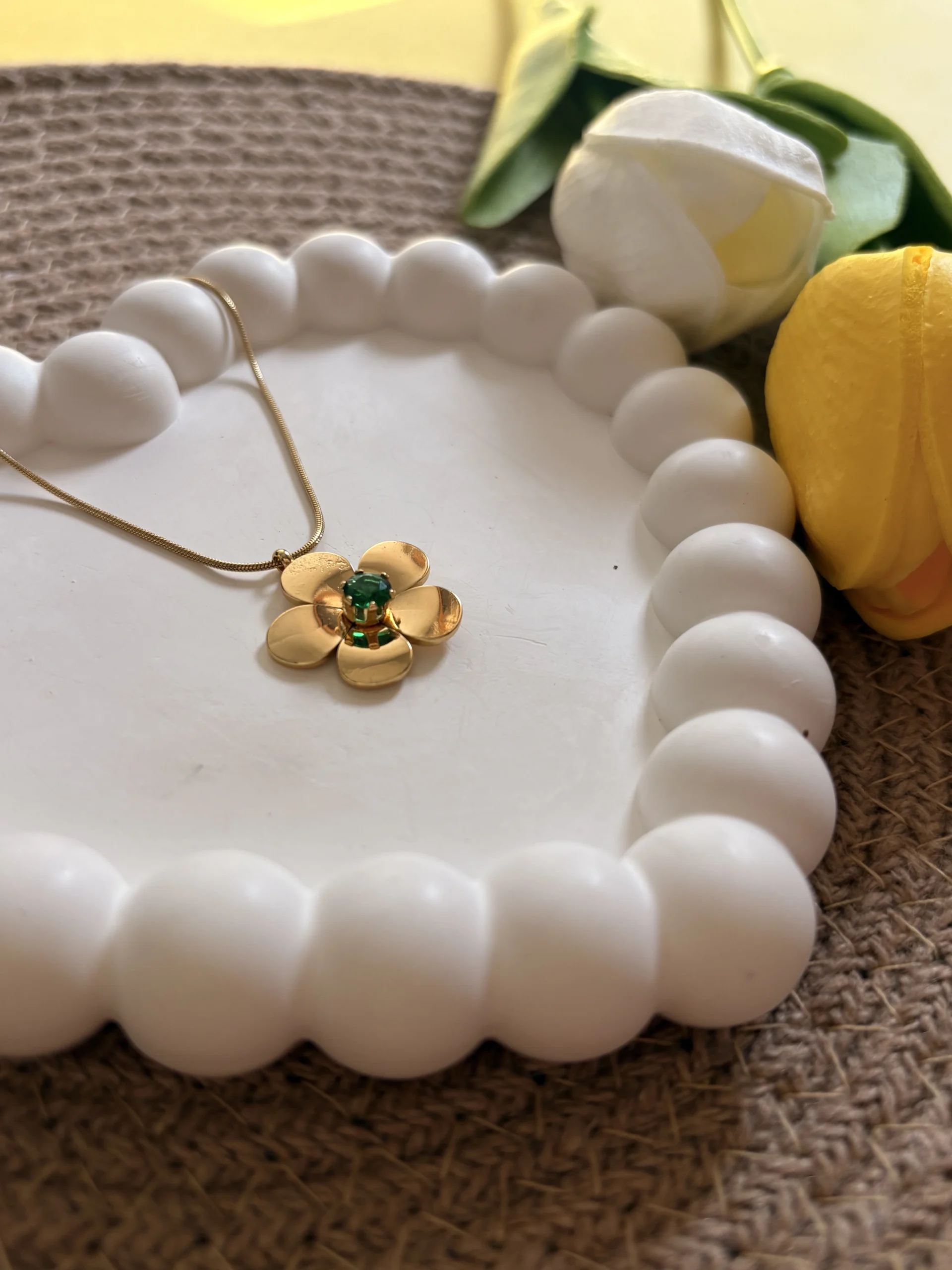 Golden Petal Charm