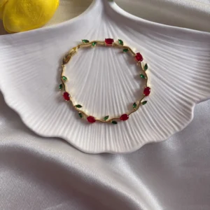 Red Tulip Bracelet